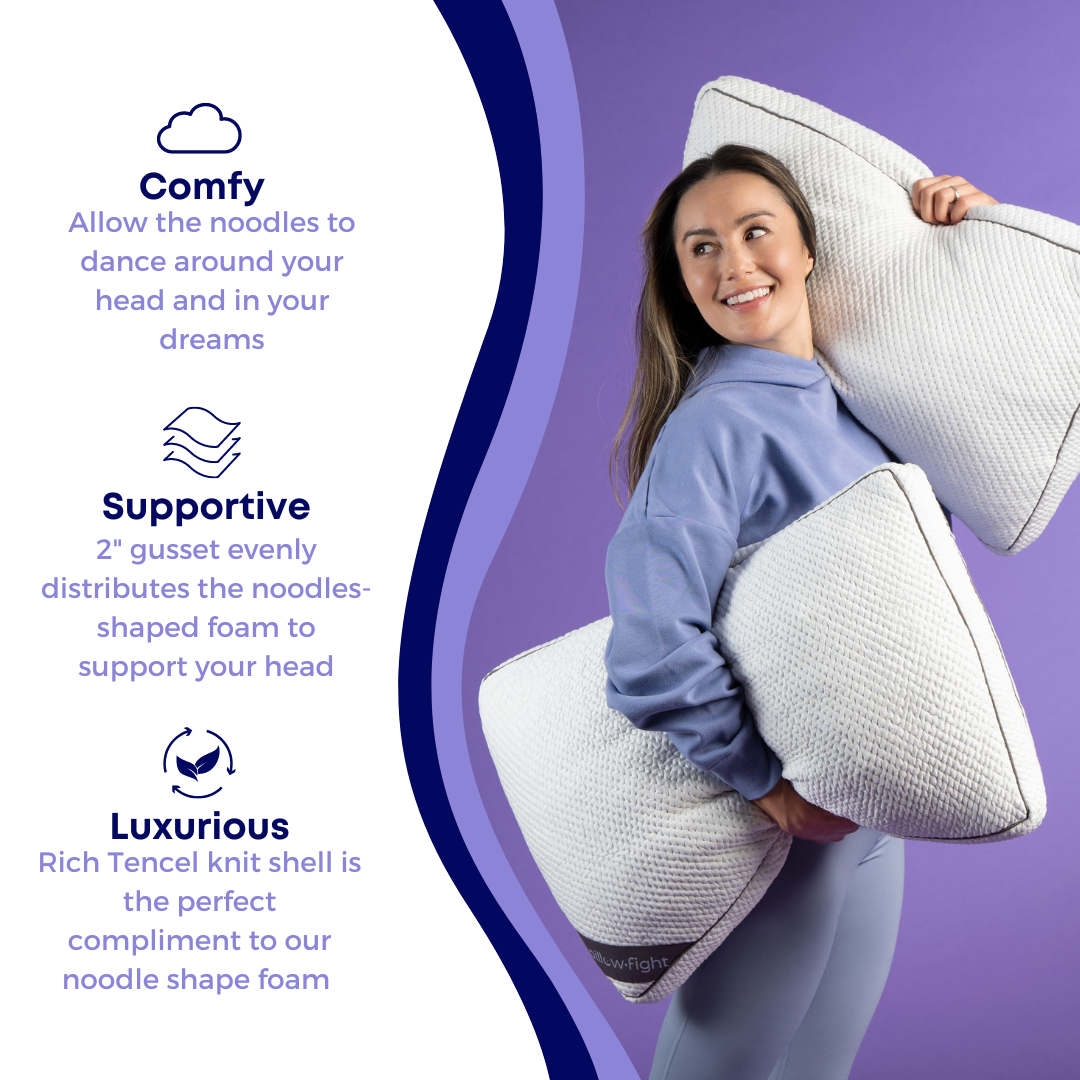 Memory Foam Pillow - Haymaker with Twisticuffs King / 4-Pack